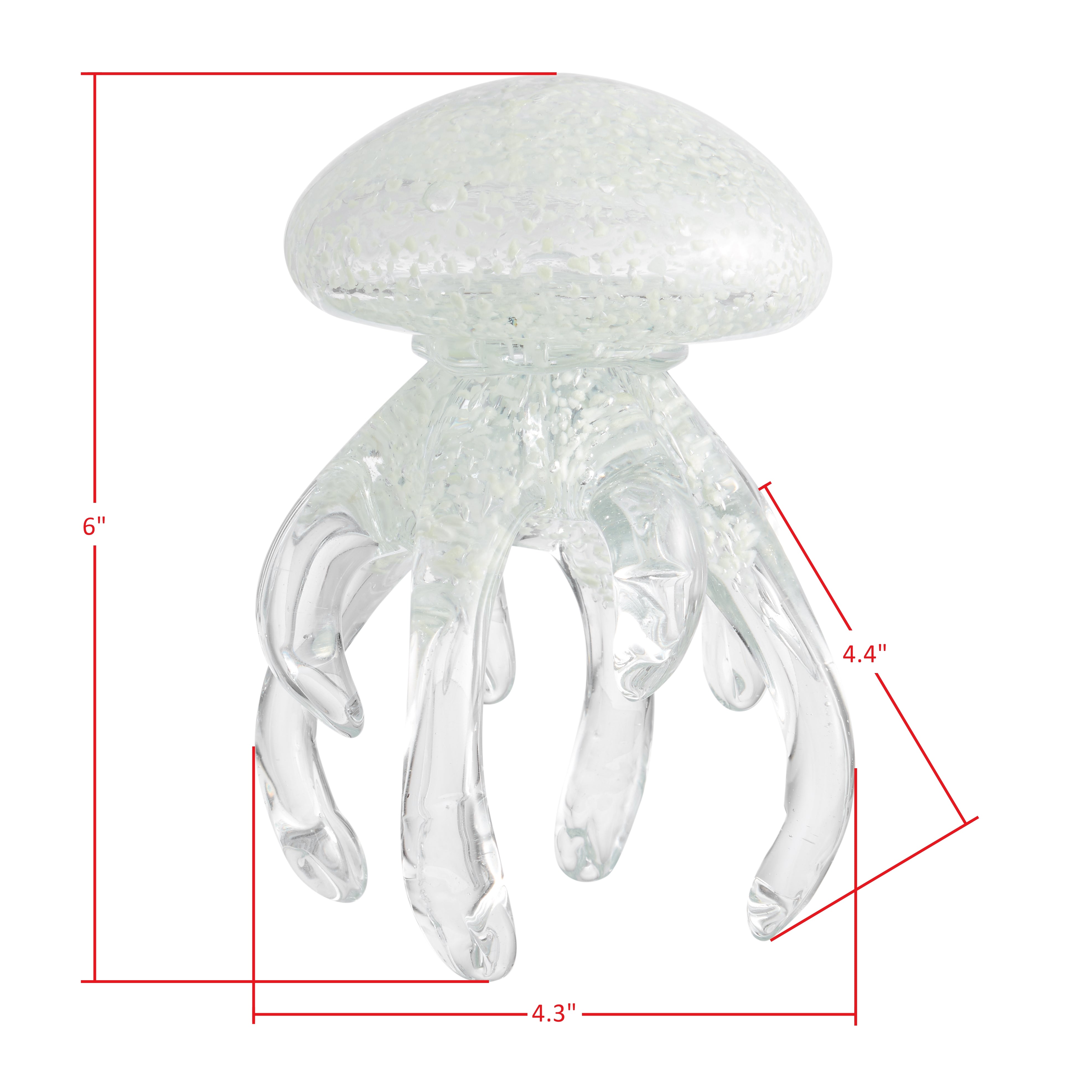 Lorelei Glow-in-the-Dark Decorative Accent Glass Sculpture Figure