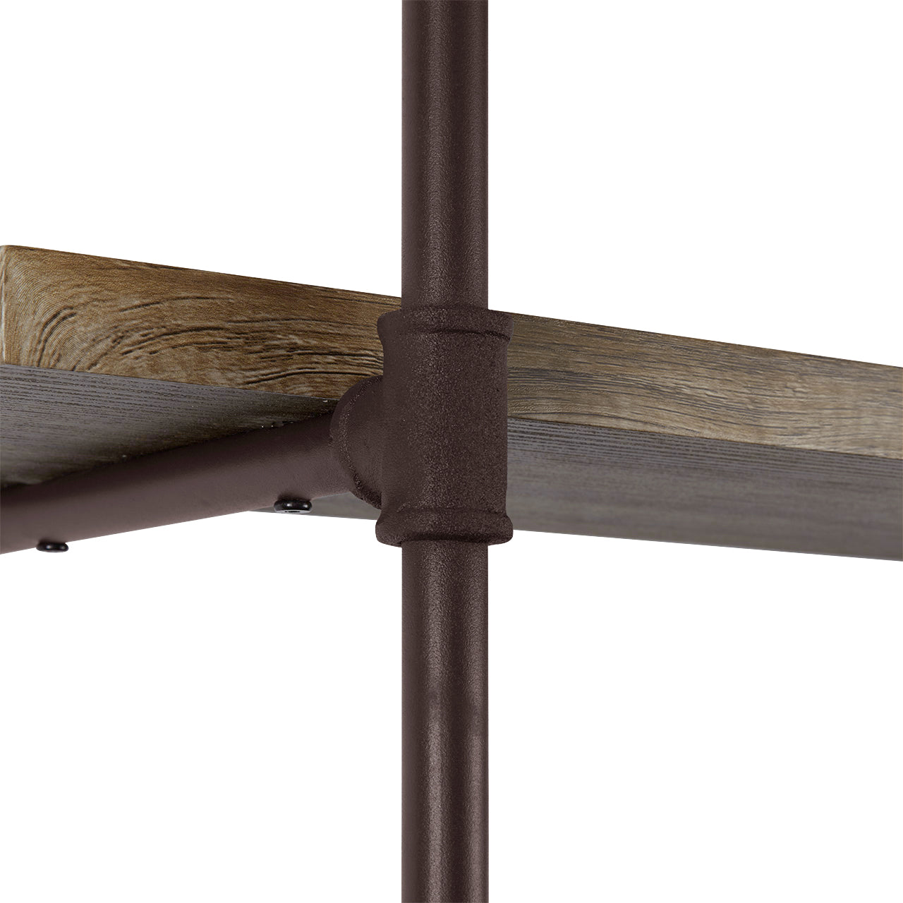 Three Tier Industrial Pipe Wall Shelf