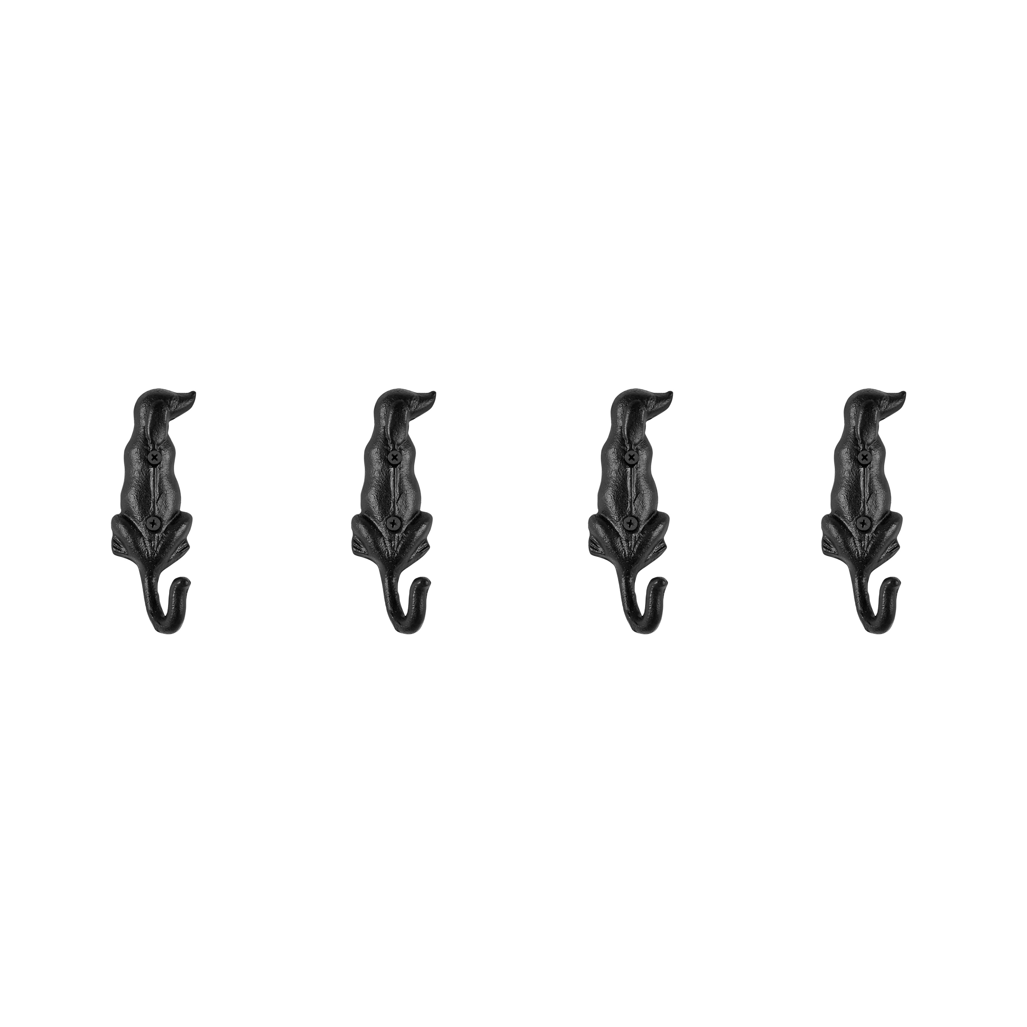 Dog Tail Wag Wall Hooks (Set of 4)