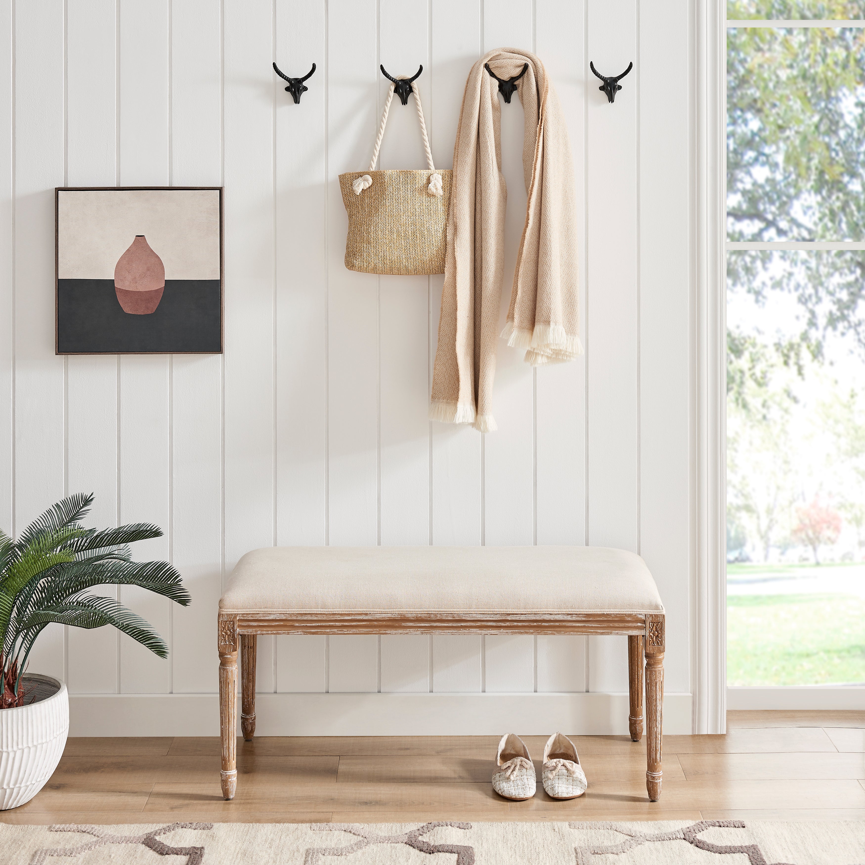 Goat Horn Wall Hooks (Set of 4)