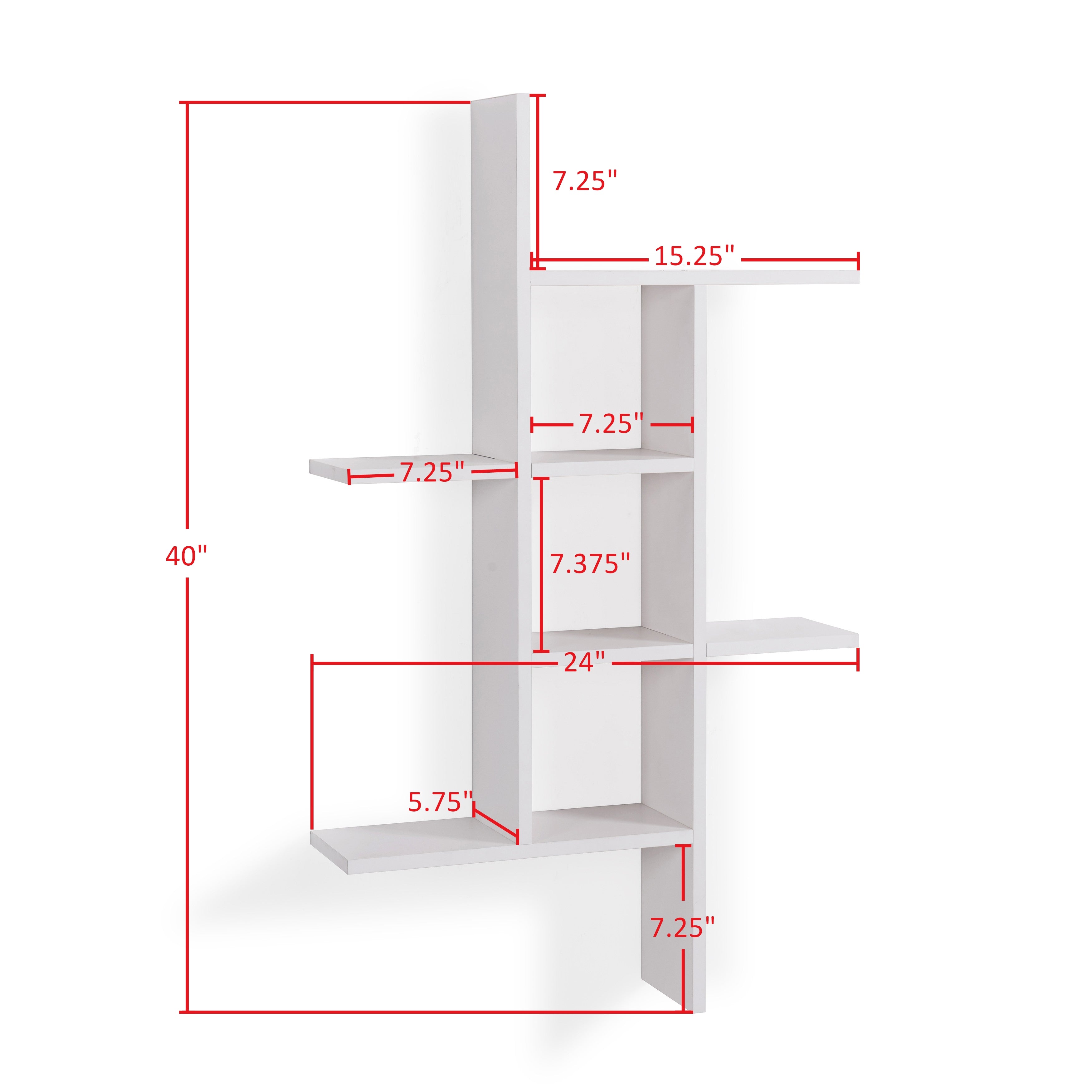 Dual-Orientation Cantilever Wall Shelf