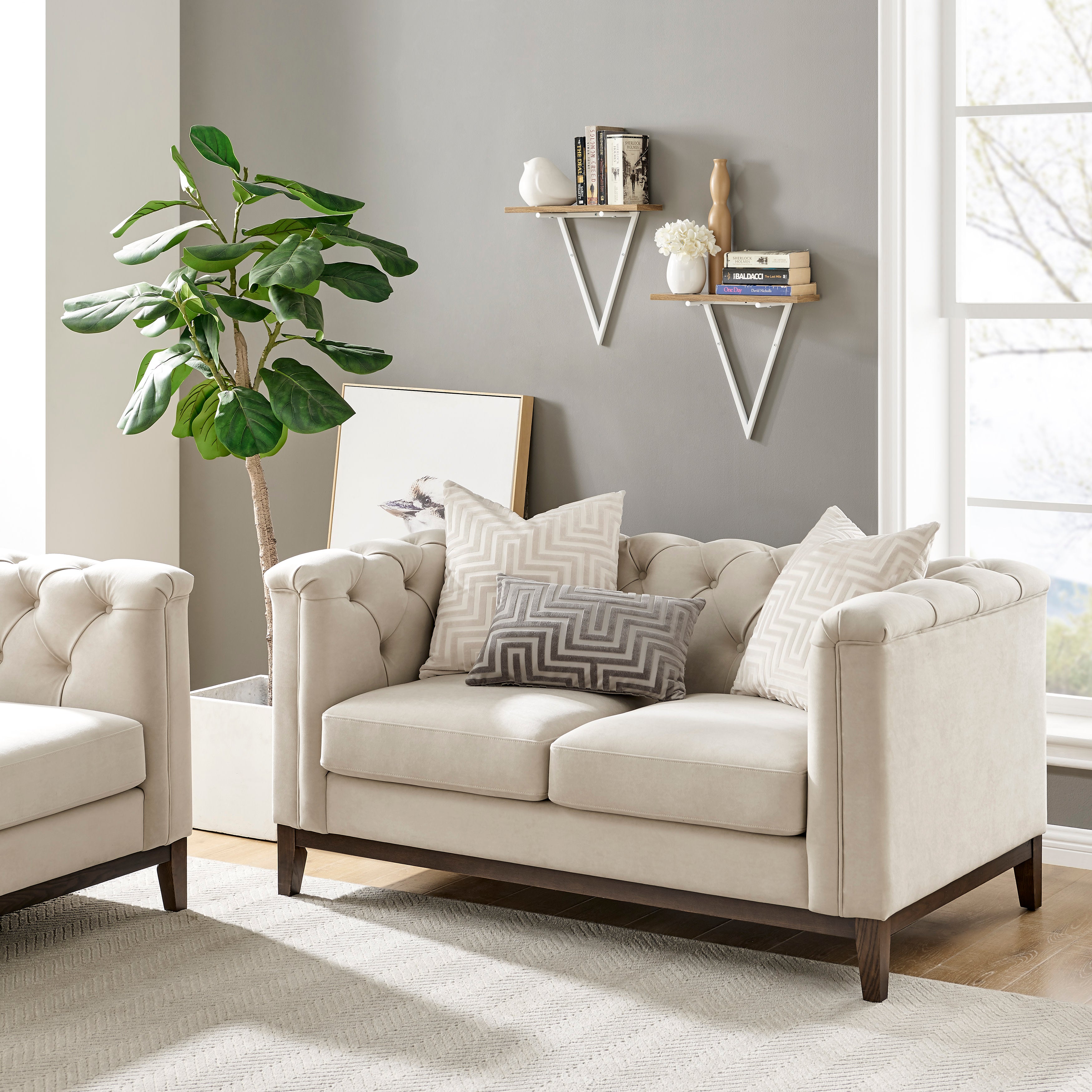 White/Light Walnut