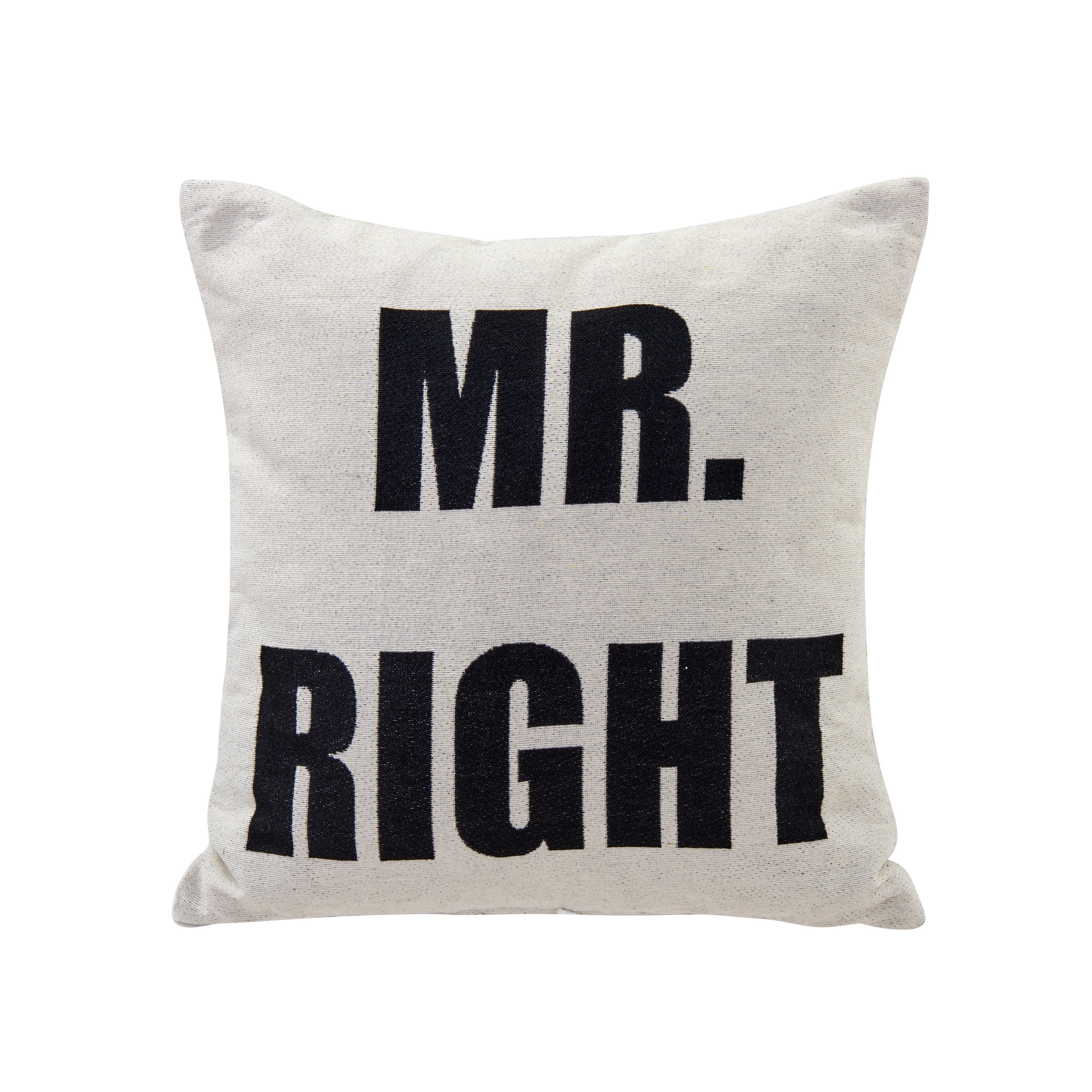 Mr. Right and Mrs. Always Right Decorative Quote Accent Throw Pillows – A Unique Couples Gift Idea