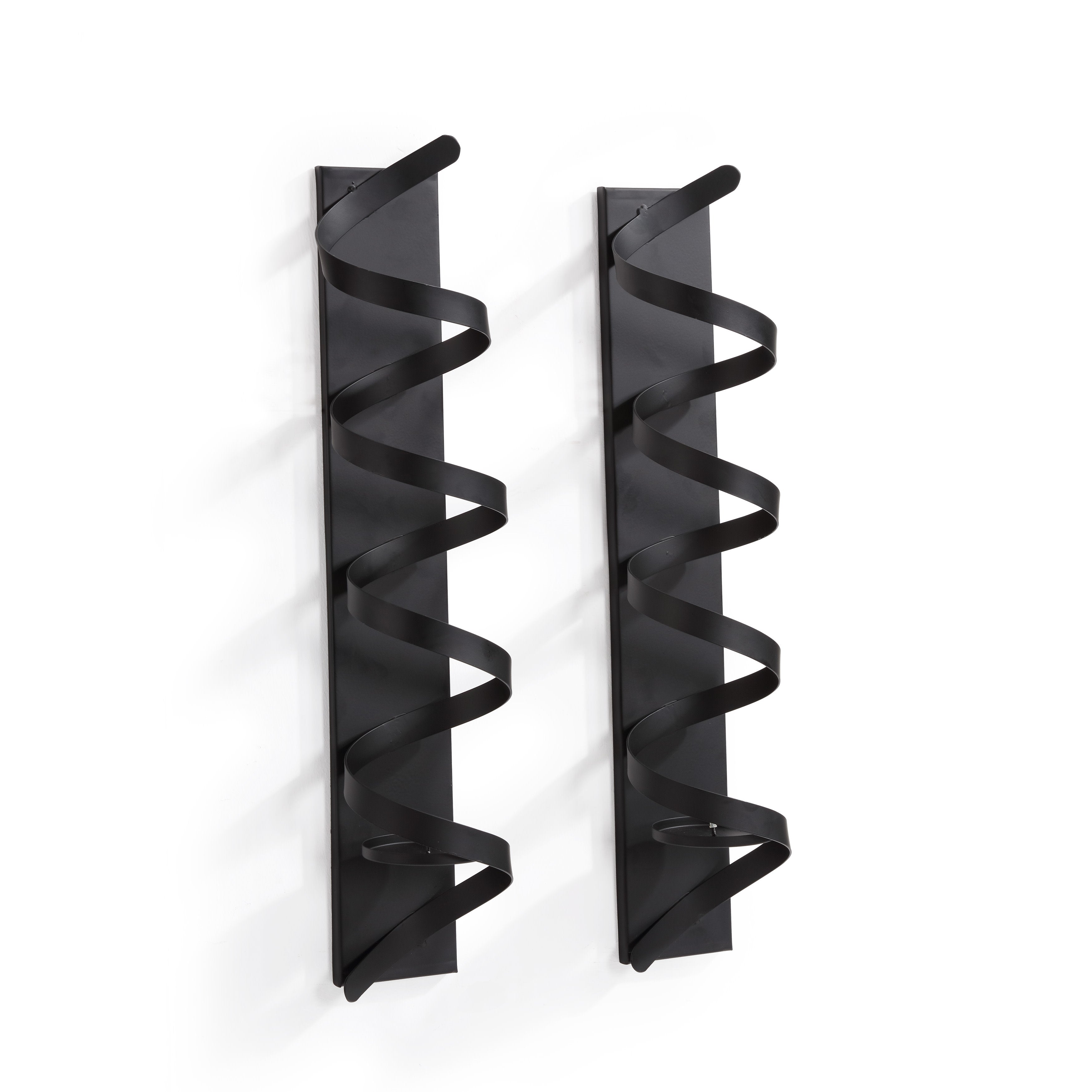 Set of 2 Wrap Around Metal Candle Sconces