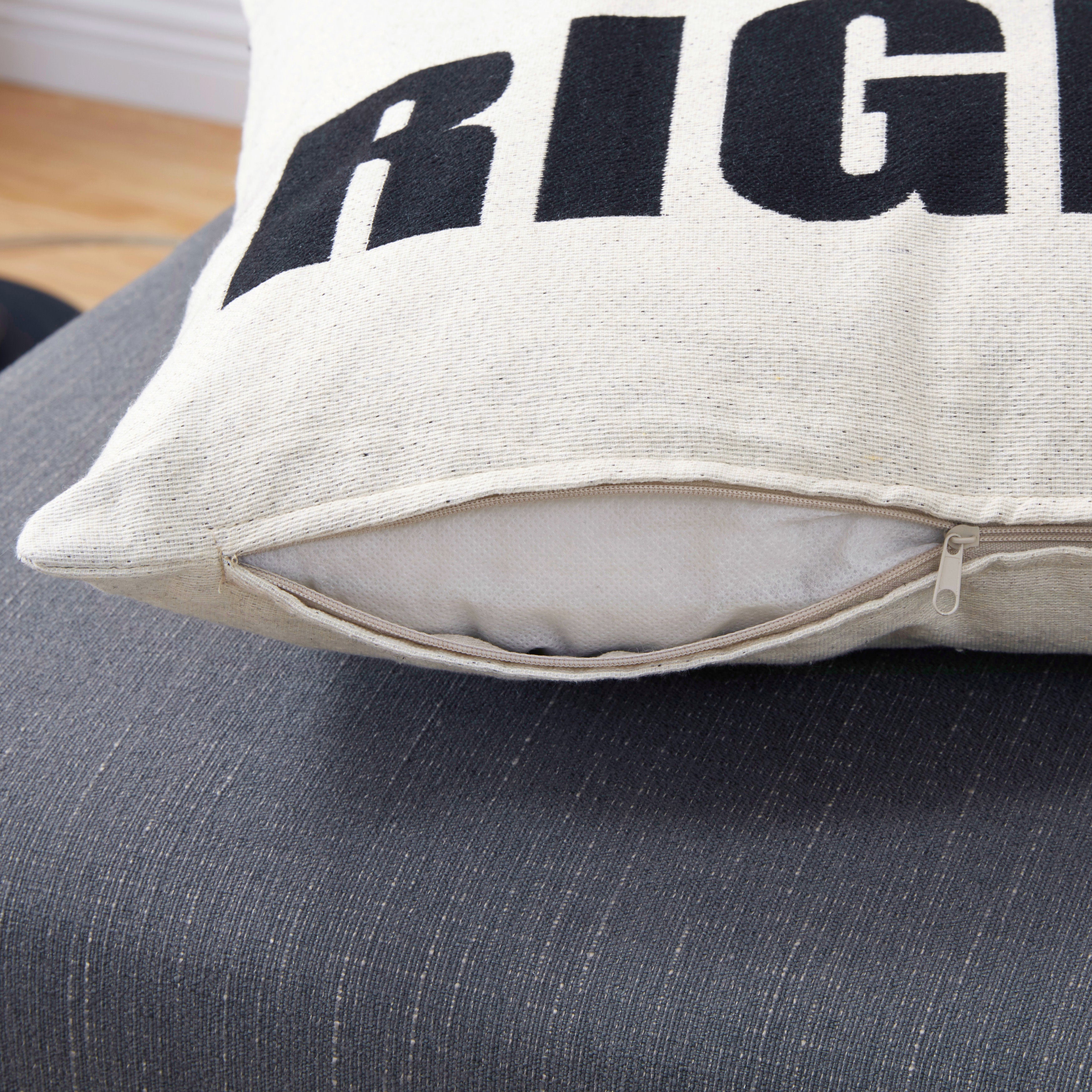 Mr. Right and Mrs. Always Right Decorative Quote Accent Throw Pillows – A Unique Couples Gift Idea