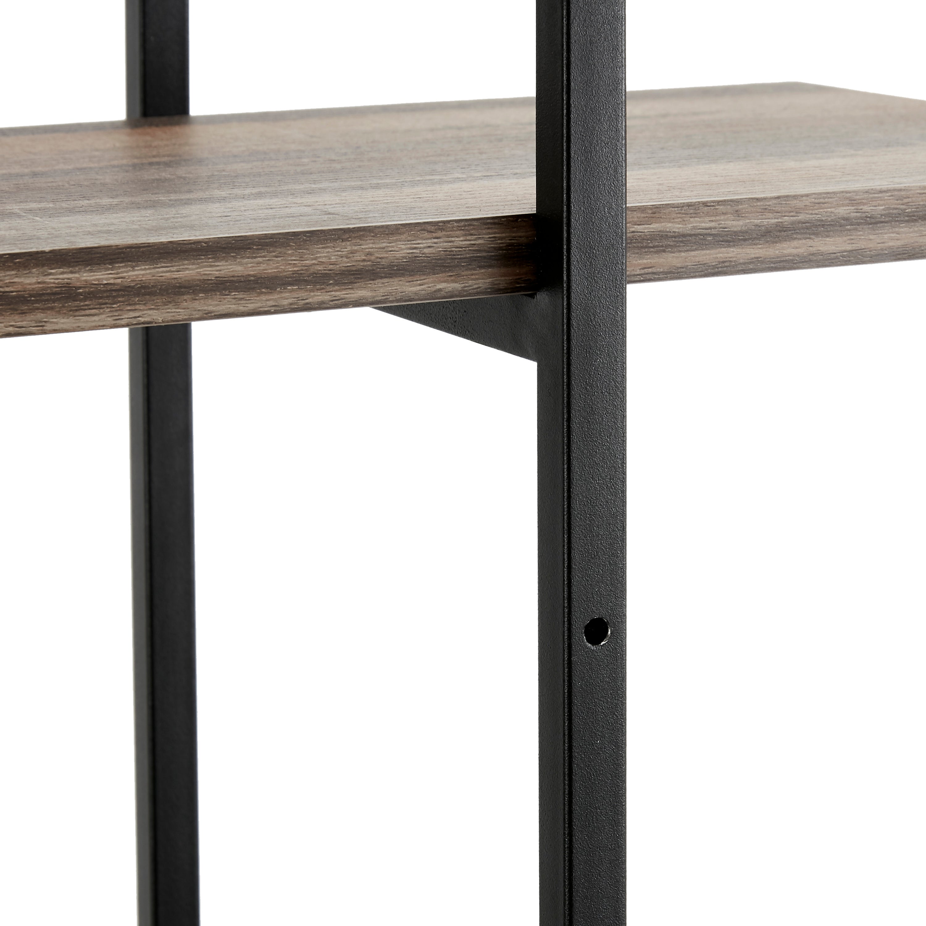 Antigua Crossed Double Rectangle 3-Tier Shelf Unit