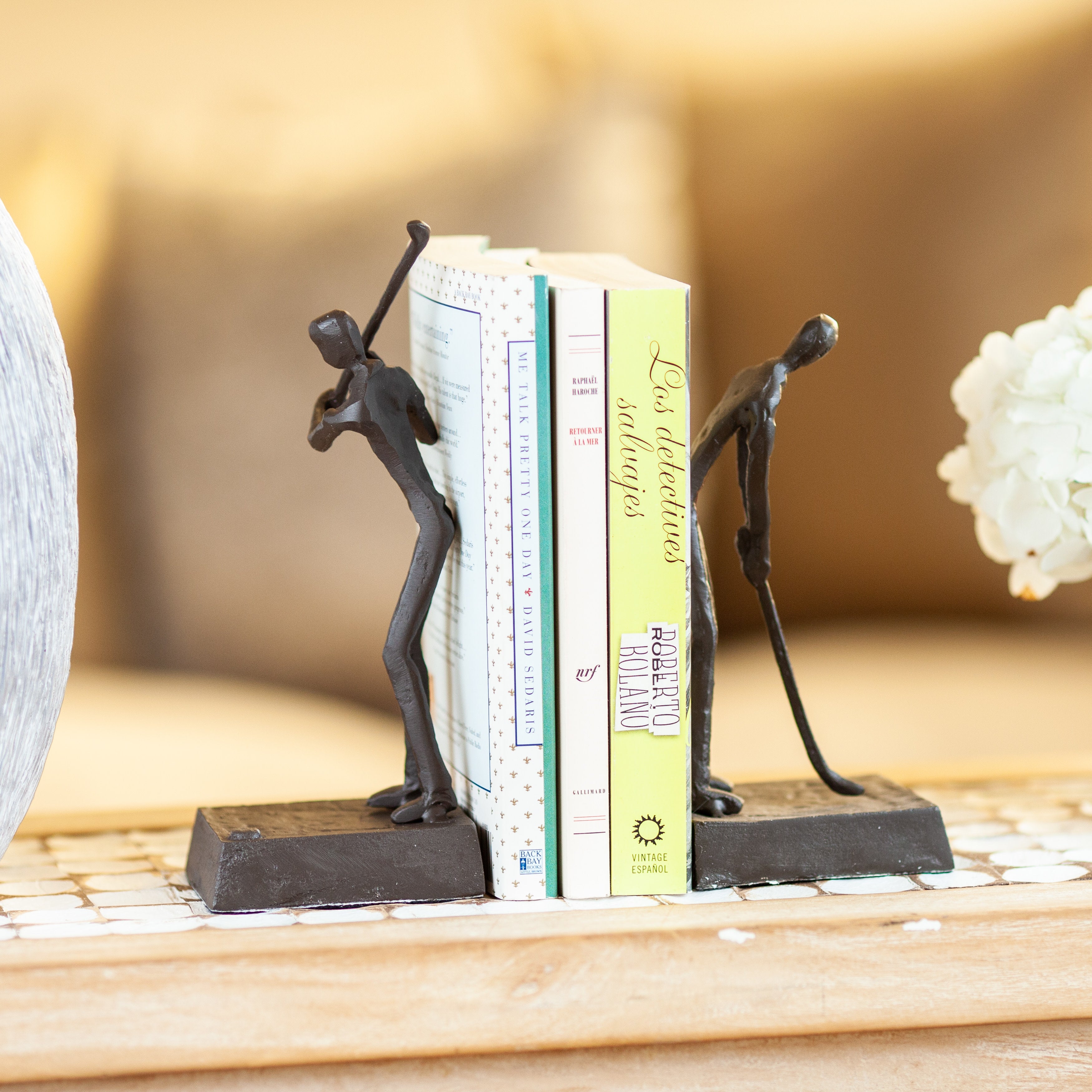 Golfers Iron Bookend Set Golf Home and Office Decor