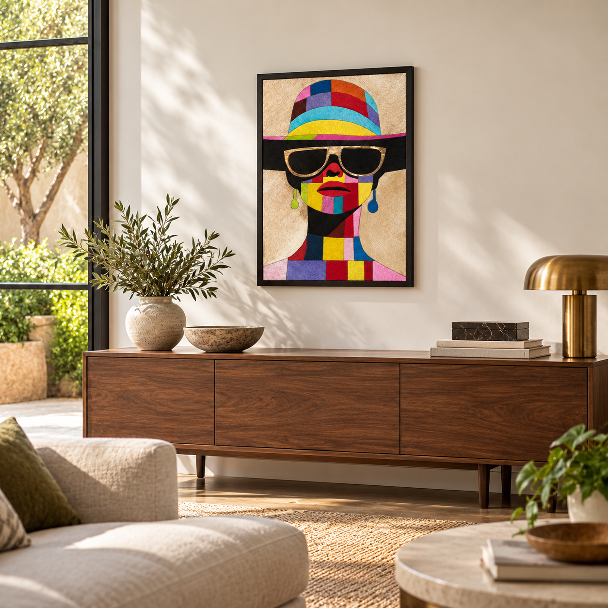 Pop Art Multicolor Fashion Textured Wall Art