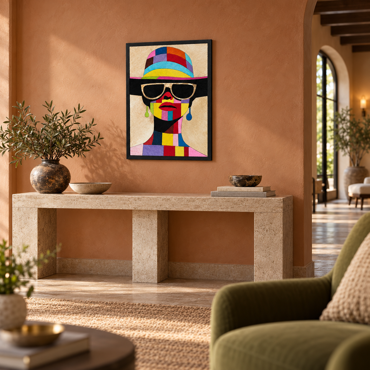 Pop Art Multicolor Fashion Textured Wall Art