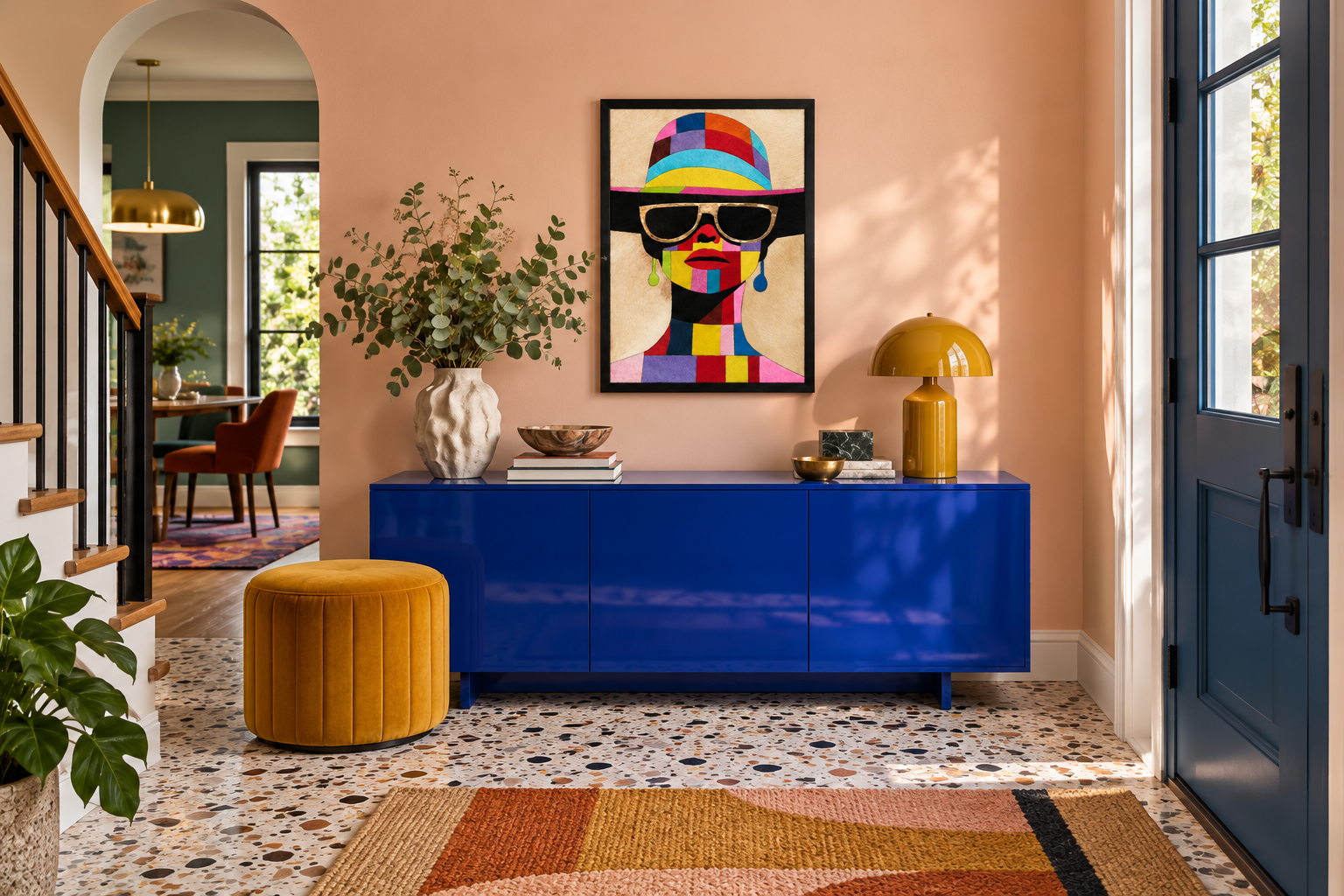 Pop Art Multicolor Fashion Textured Wall Art