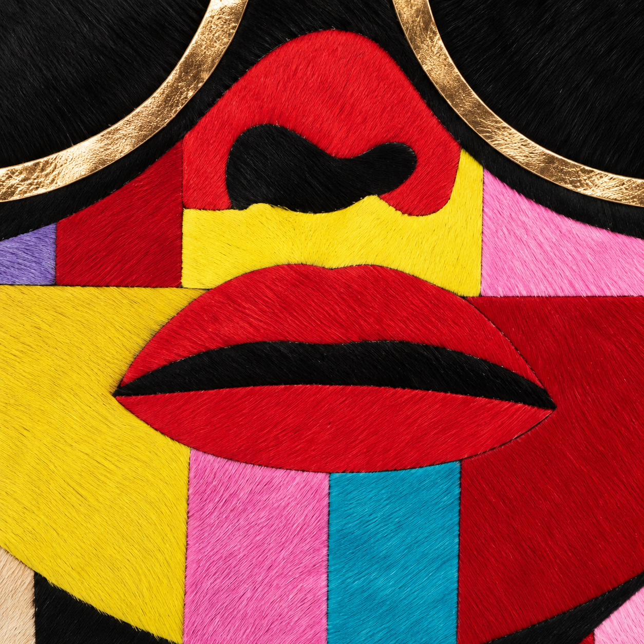 Pop Art Multicolor Fashion Textured Wall Art