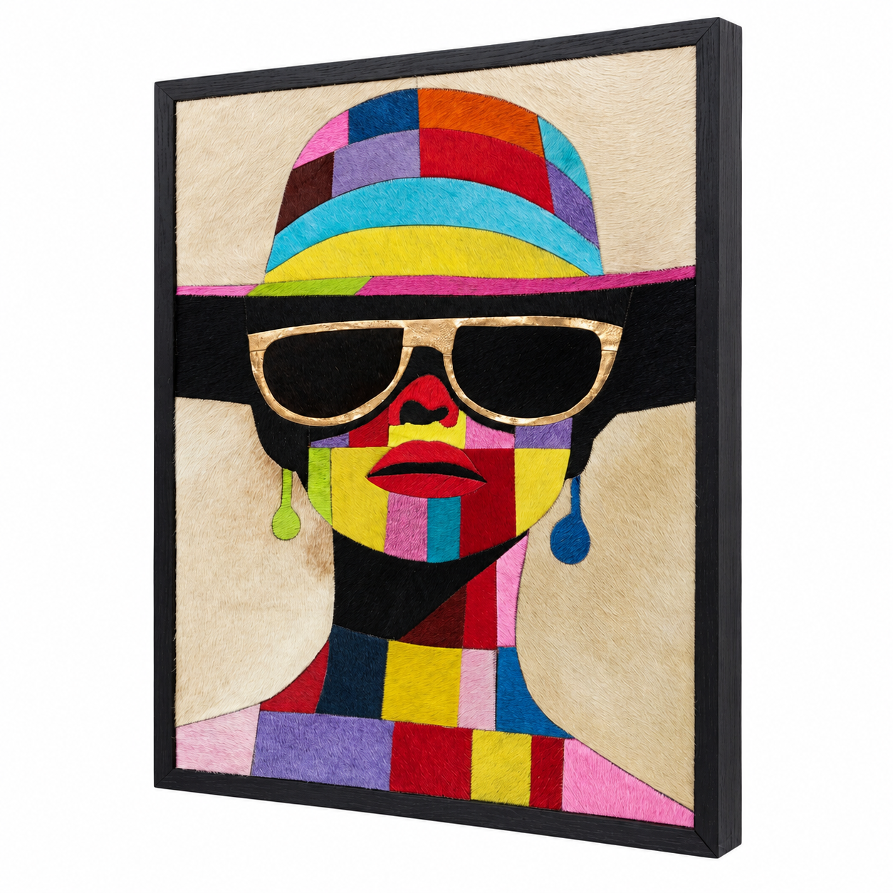 Pop Art Multicolor Fashion Textured Wall Art