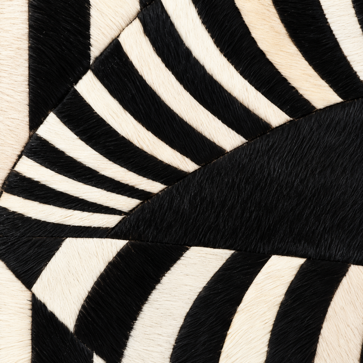 Pop Art Style Black and White Stripe Lips Textured Wall Art