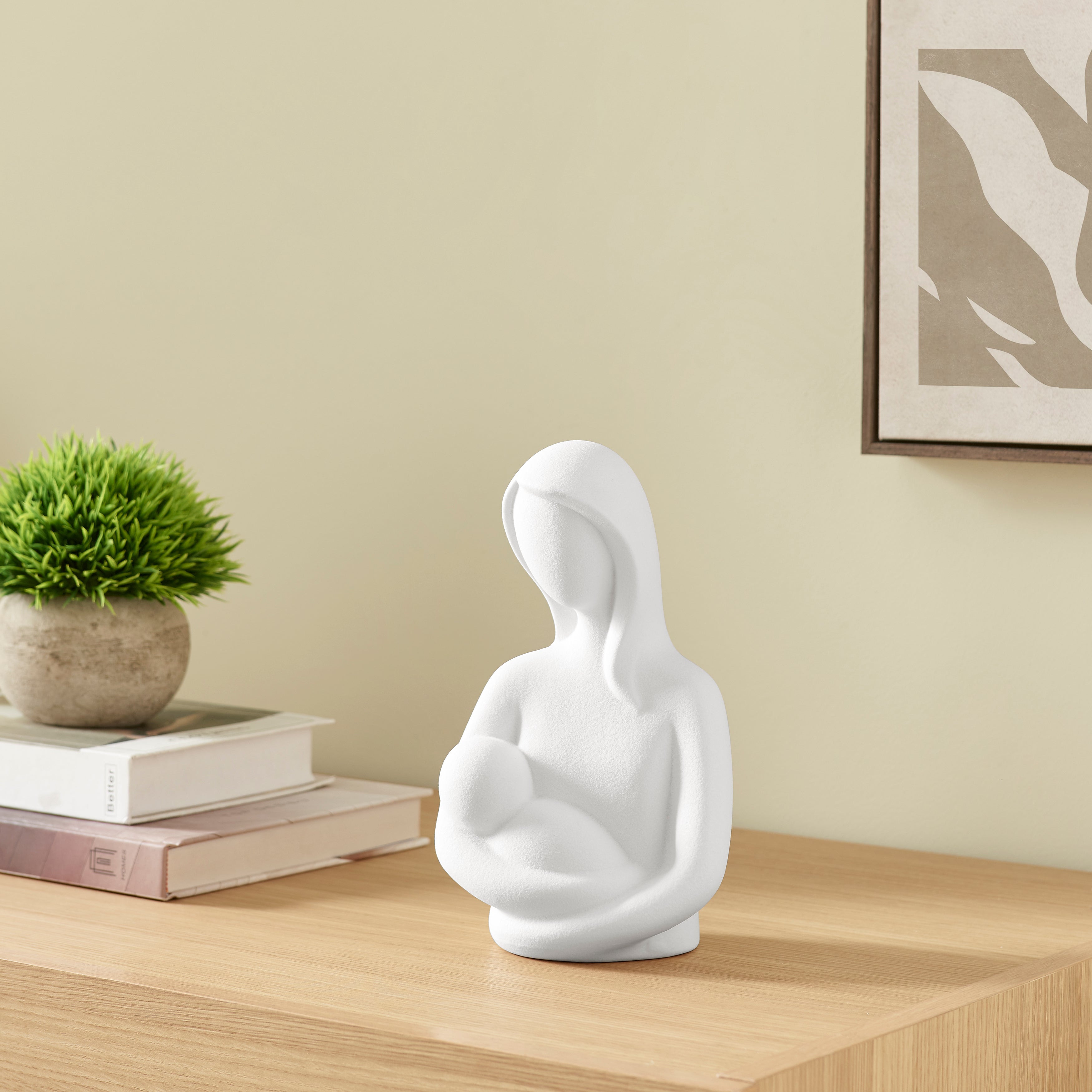 Hans Mother and Baby Ceramic Sculpture
