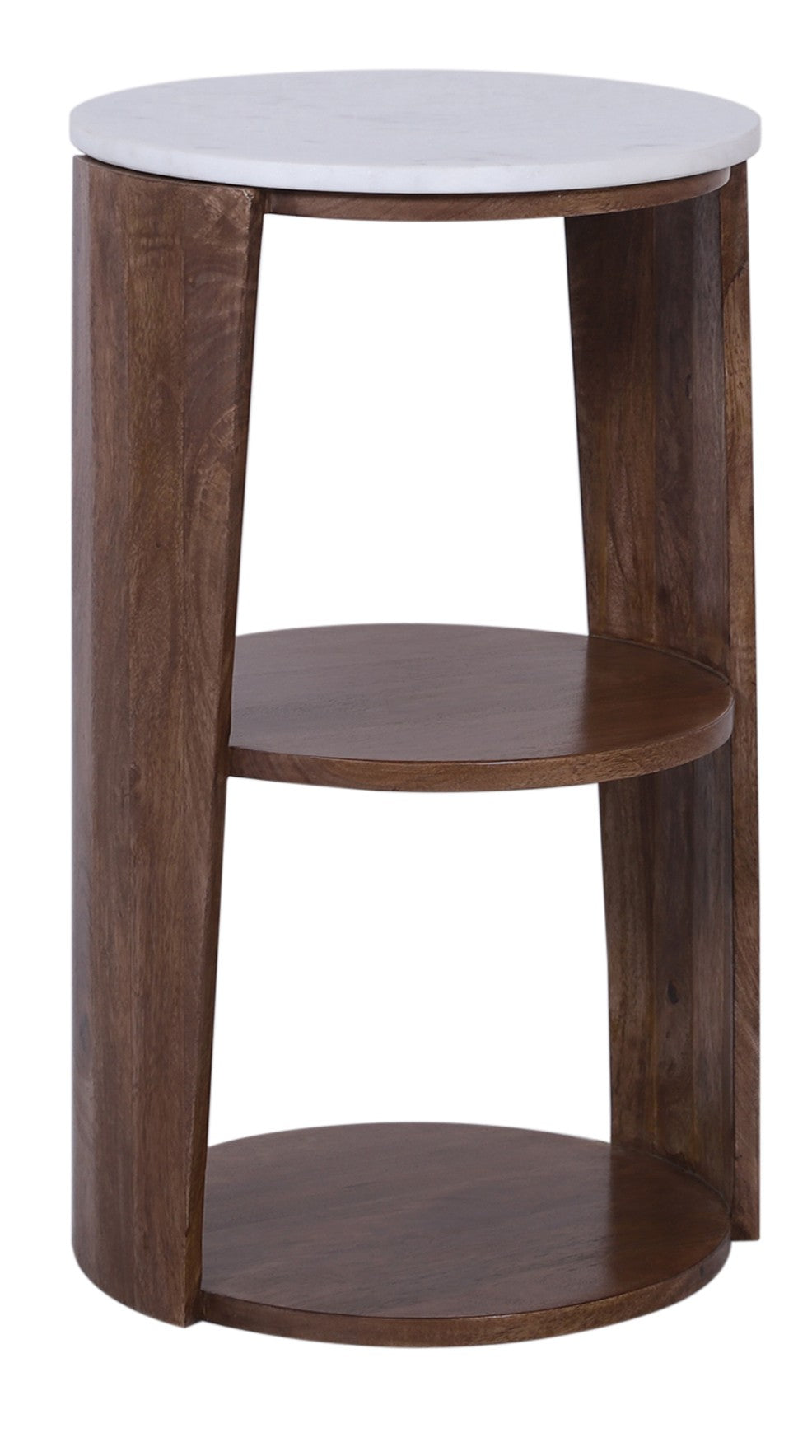Three Tier Round Cylinder Side Table