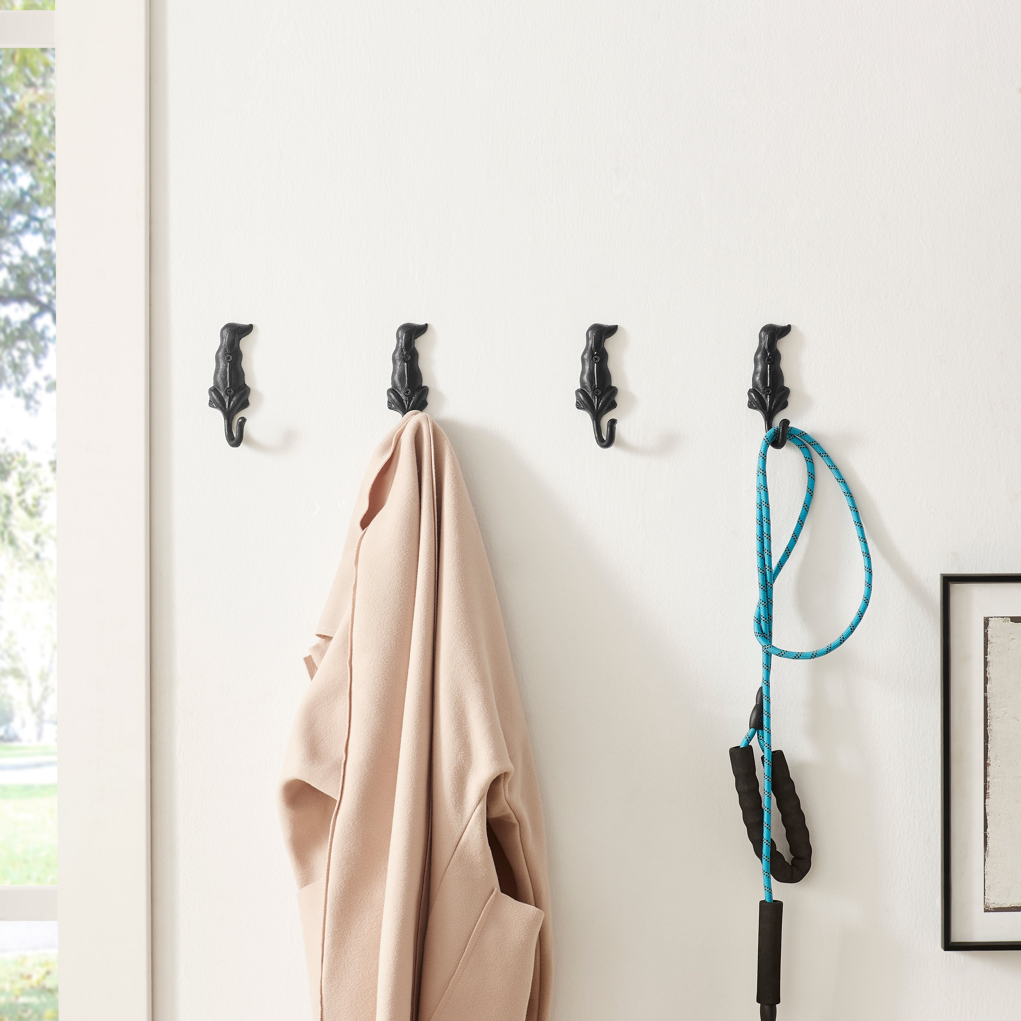 Dog Tail Wag Wall Hooks (Set of 4)