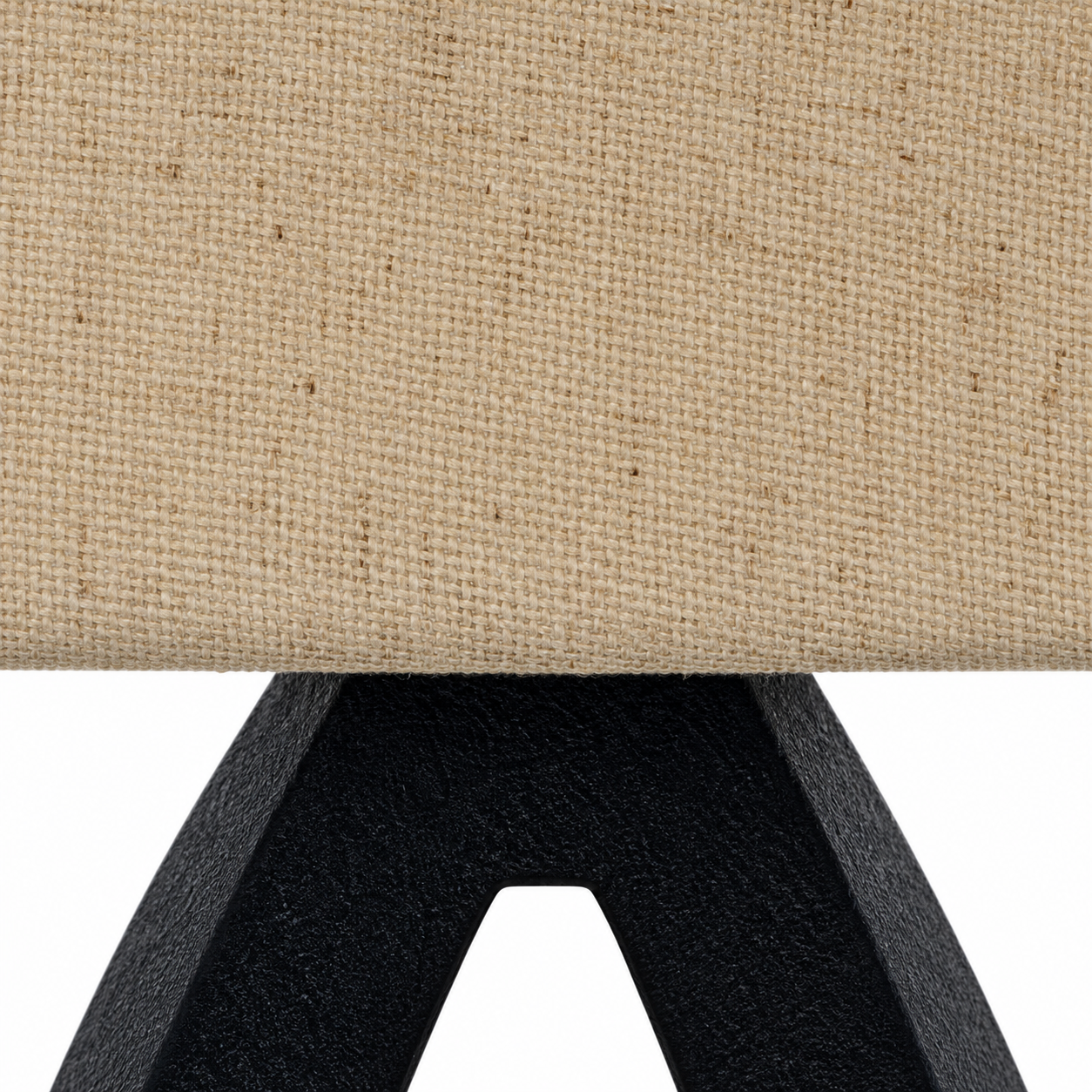 Black and Gold Cutout Base Table Lamp with Cream Shade